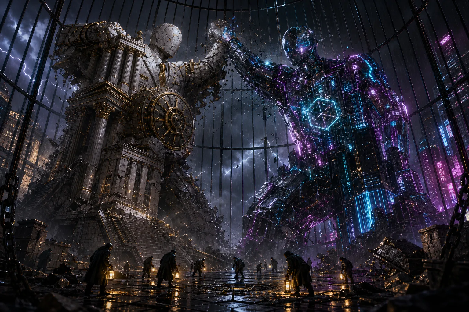 Two Goliaths, One Cage